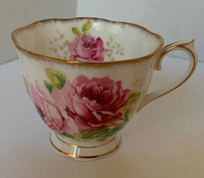 Photo 1 of AMERICAN BEAUTY BONE CHINA TEA CUP & SAUCER SET