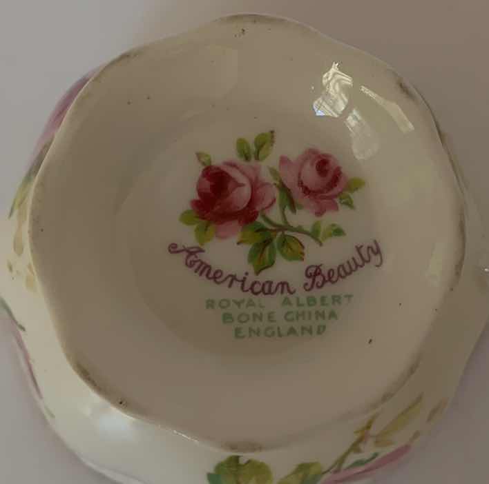 Photo 1 of AMERICAN BEAUTY BONE CHINA TEA CUP & SAUCER SET