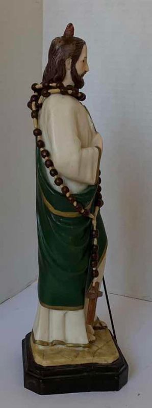 Photo 1 of CATHOLIC SAINT JUDE THADDEUS STATUE 12”H