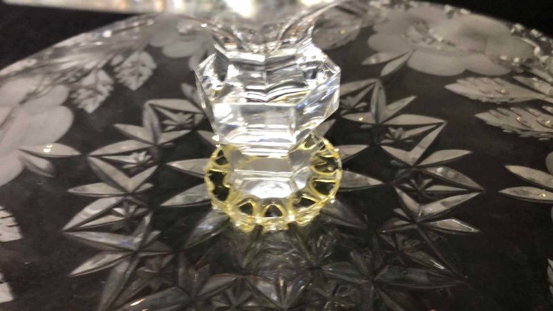 Photo 1 of CRYSTAL CAKE STAND OR COMPOTE 12”