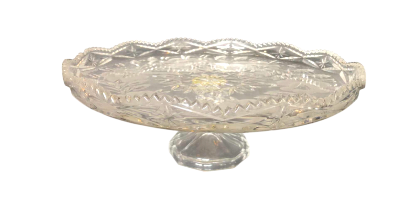 Photo 1 of CRYSTAL CAKE STAND OR COMPOTE 12”