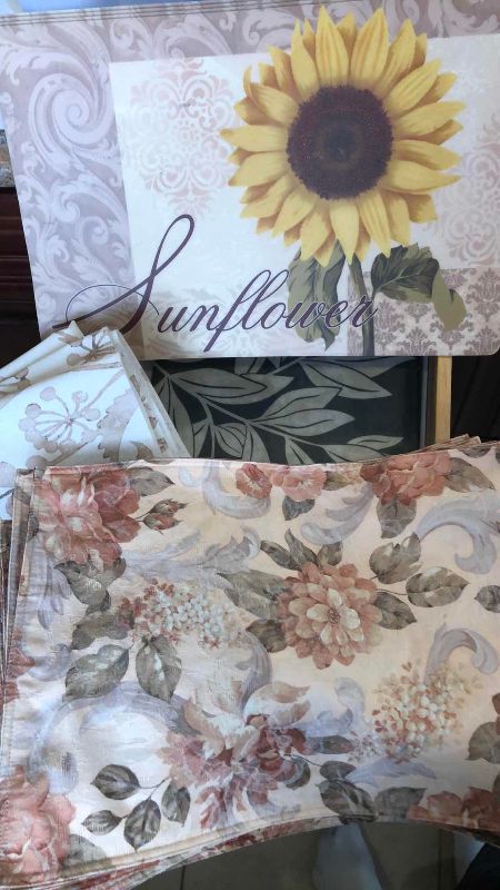 Photo 1 of CONTENTS OF DRAWER: KITCHEN PLACE MATS AND TABLE CLOTH