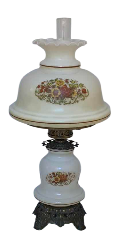 Photo 1 of VINTAGE 1973 QUOIZEL HURRICANE LAMP 28”H