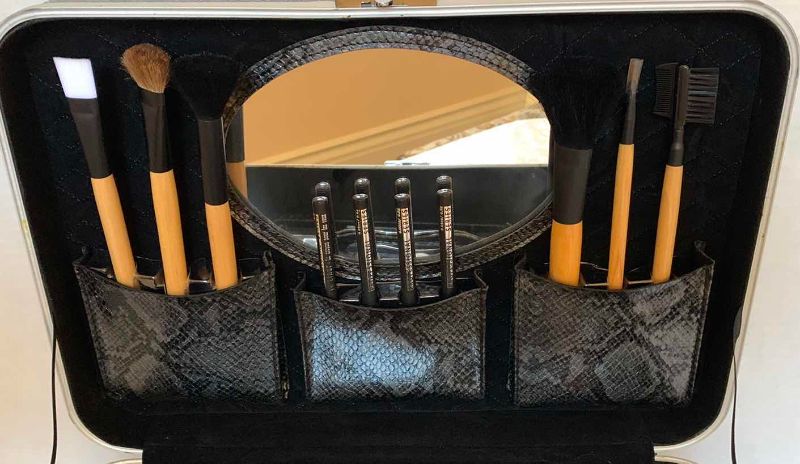 Photo 1 of TCI VINTAGE COLORS 49-PIECE COSMETIC COLLECTION SET IN TRAVEL CASE