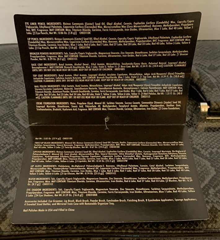 Photo 1 of TCI VINTAGE COLORS 49-PIECE COSMETIC COLLECTION SET IN TRAVEL CASE