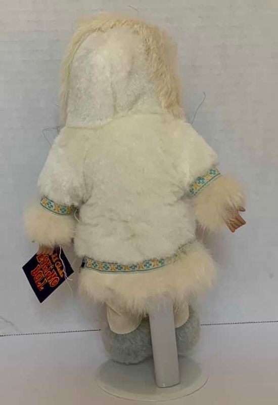 Photo 1 of PORCELAIN ESKIMO DOLL 11”H