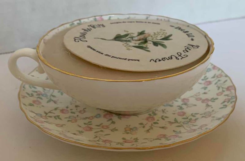 Photo 1 of RICE FLOWER TEACUP CANDLE & HAND SOAP