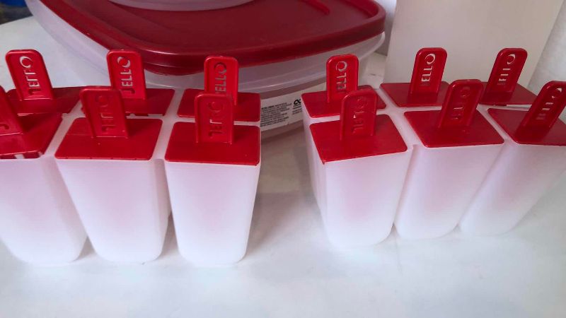 Photo 1 of RUBBERMAID FOOD STORAGE CONTAINERS AND JELLO POP MOLDS
