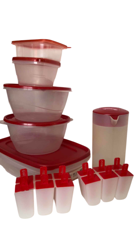 Photo 1 of RUBBERMAID FOOD STORAGE CONTAINERS AND JELLO POP MOLDS