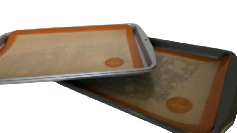Photo 1 of LARGE BAKING SHEETS WITH SILICONE LINERS 19” X 13”