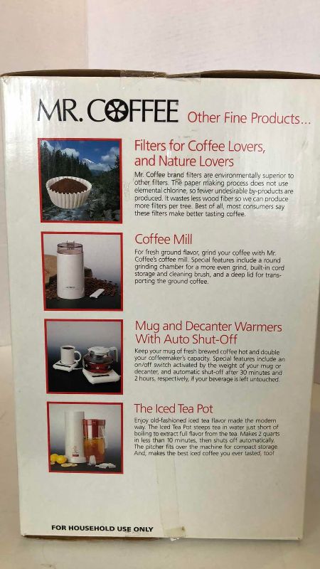 Photo 1 of MR. COFFEE AUTOMATIC DRIP COFFEEMAKER MODEL SRX15