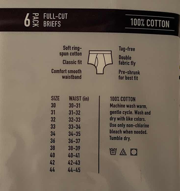 Photo 1 of STAFFORD FULL CUT BRIEFS SIZE 36 (9)