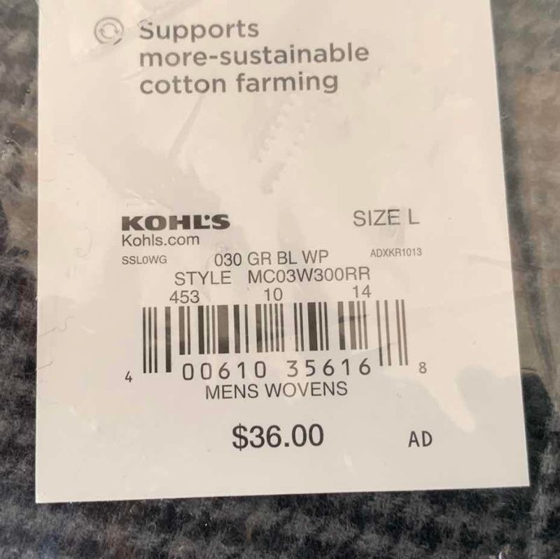 Photo 1 of NIB CROFT & BARROW EXTRA SOFT FLANNEL SIZE LARGE