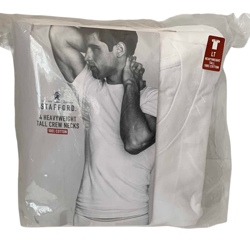 Photo 1 of STAFFORD HEAVY WEIGHT TALL CREW NECK SHIRTS (4) SIZE LARGE TALL