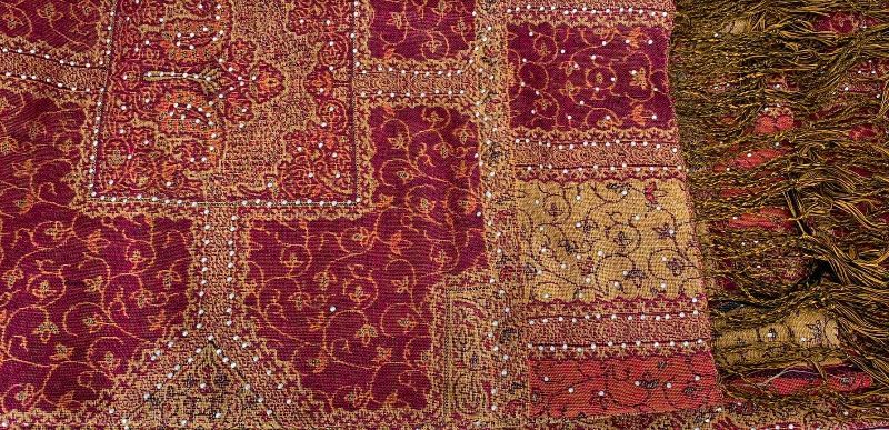 Photo 1 of BEADED & METALLIC SCARVES