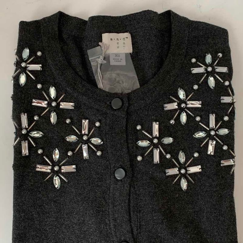 Photo 1 of NWT LONG SLEEVE CARDIGANS (2), LONG SLEEVE TOP & SWEATER SIZE XS-M