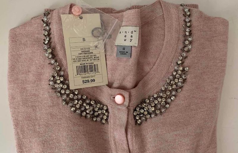 Photo 1 of NWT LONG SLEEVE CARDIGANS (2), LONG SLEEVE TOP & SWEATER SIZE XS-M