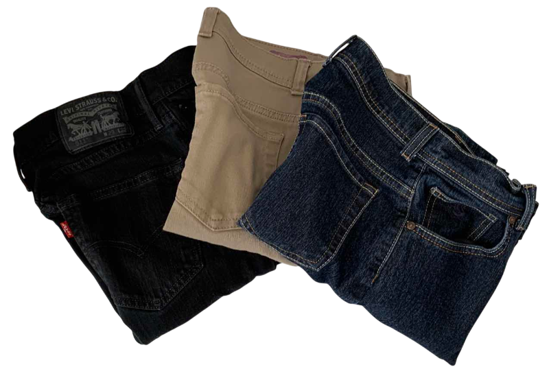 Photo 1 of JEANS SIZES 4, 6 & 8 LEVIS
