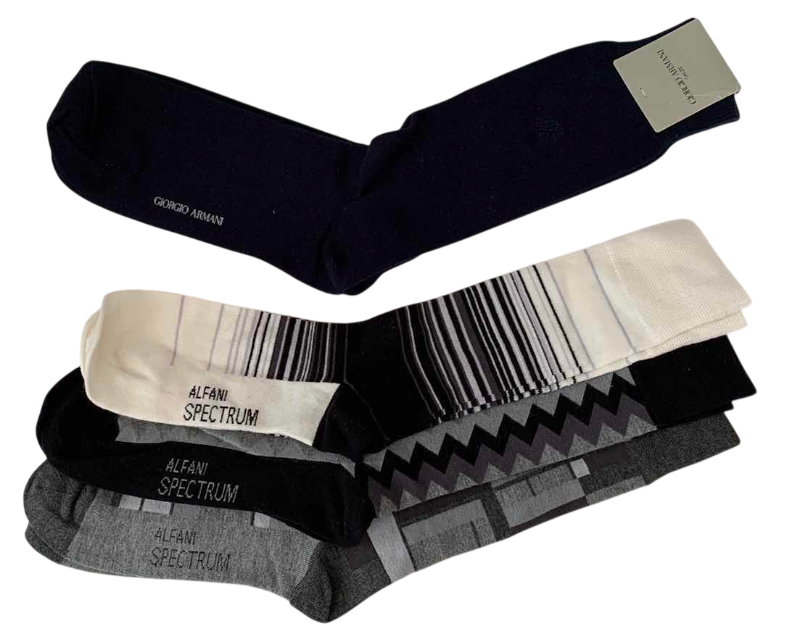 Photo 1 of GIORGIO ARMANI & ALFANI DRESS SOCKS (4)