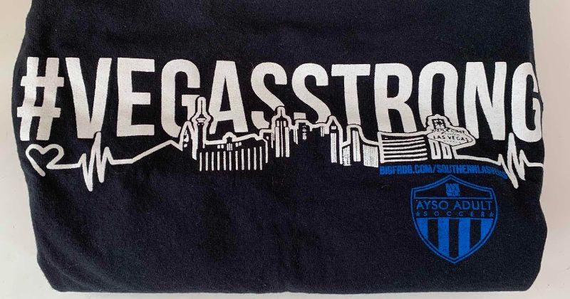Photo 1 of VEGAS STRONG SHIRTS (2) SIZE L