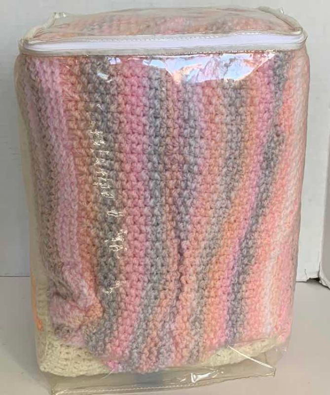Photo 1 of TWO CROCHETED BLANKETS
