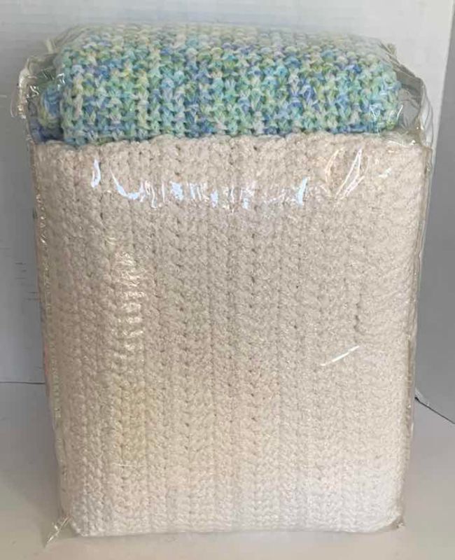 Photo 1 of FOUR CROCHETED BLANKETS