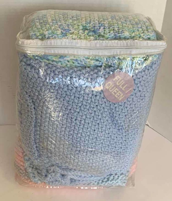 Photo 1 of FOUR CROCHETED BLANKETS