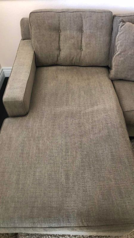 Photo 1 of L-SHAPED SECTIONAL SOFA  92” X 65” H 35”