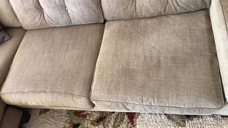 Photo 1 of L-SHAPED SECTIONAL SOFA  92” X 65” H 35”