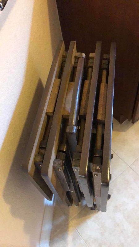 Photo 1 of FOUR TELEVISION TRAYS WITH HOLDER