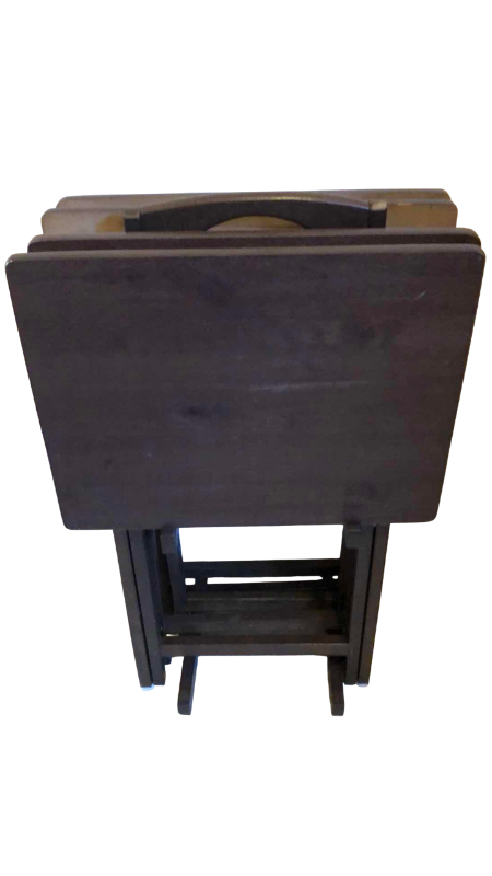 Photo 1 of FOUR TELEVISION TRAYS WITH HOLDER