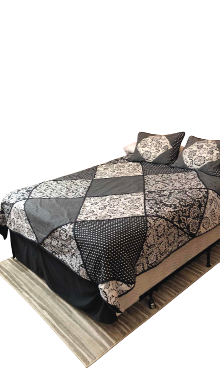 Photo 1 of BED AND FRAME WITH BAMBOO MATTRESS, BEDDING INCLUDED