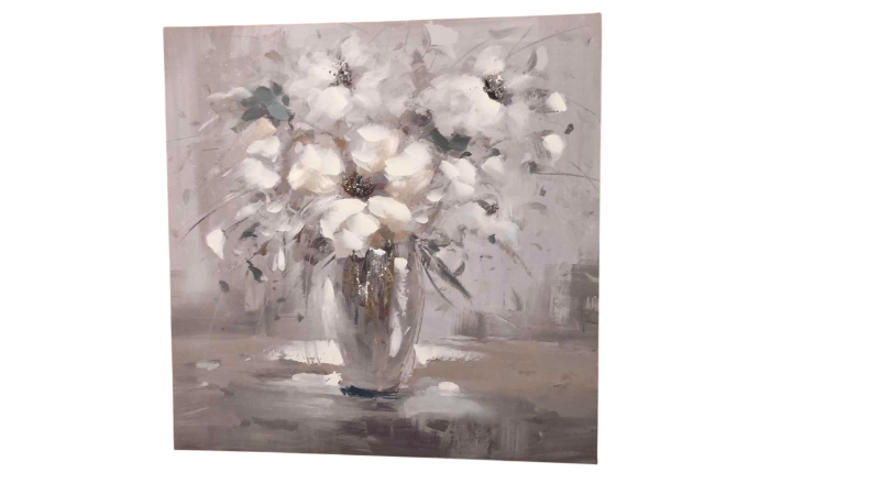 Photo 1 of FLORAL OIL PAINTING 27” X 27”