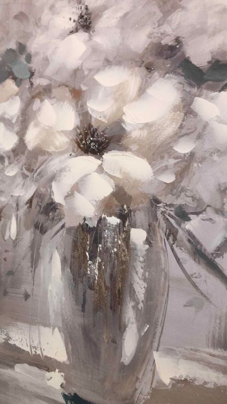 Photo 1 of FLORAL OIL PAINTING 27” X 27”