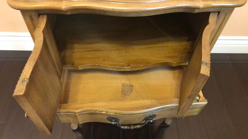 Photo 1 of VINTAGE DAVIS CABINET COMPANY FRENCH PROVINCIAL NIGHTSTAND 21” X 16” H 28”