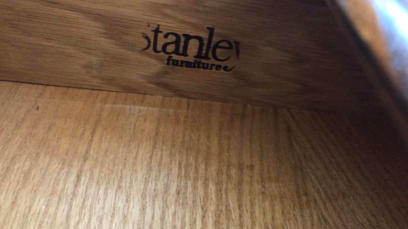 Photo 1 of STANLEY FRENCH PROVINCIAL STYLE THREE DRAWER NIGHTSTAND 26” X 19” H 26”