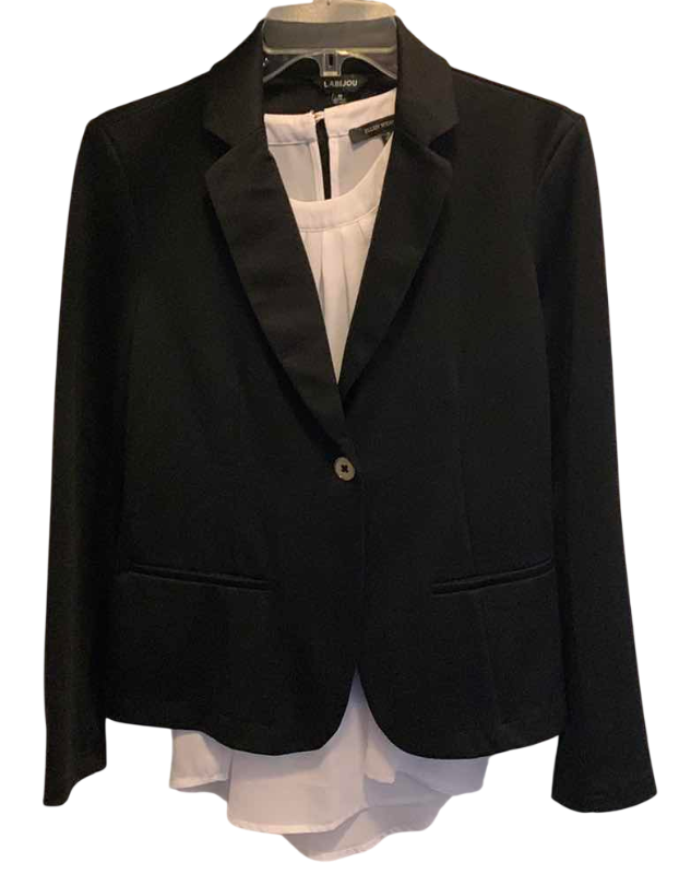 Photo 1 of LABIJOU BLAZER SIZE M & ELLEN WEAVER SLEEVELESS TOP SIZE S