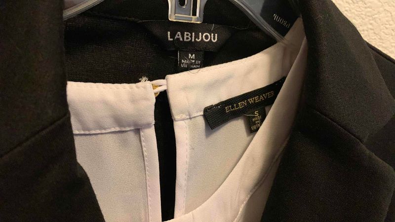 Photo 1 of LABIJOU BLAZER SIZE M & ELLEN WEAVER SLEEVELESS TOP SIZE S