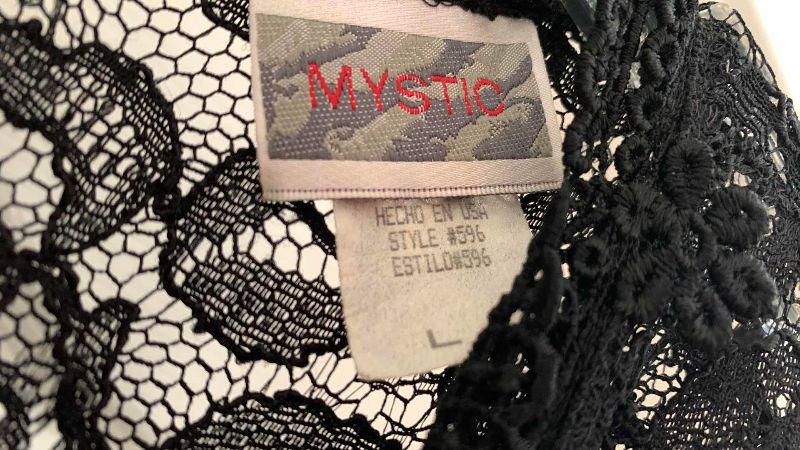 Photo 1 of MYSTIC BLACK DRESS WITH BEADED WAIST SIZE L