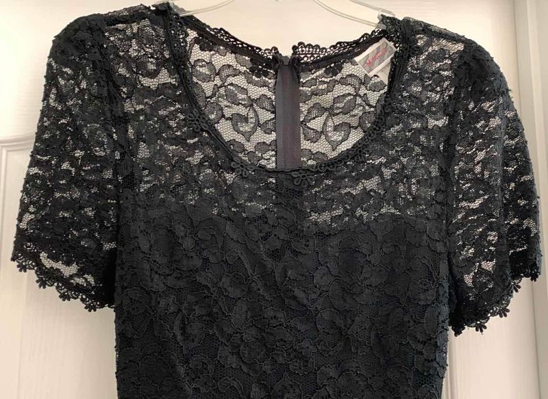 Photo 1 of MYSTIC BLACK DRESS WITH BEADED WAIST SIZE L