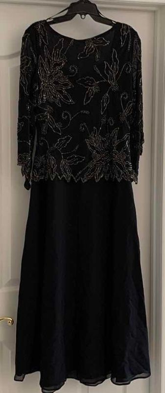 Photo 1 of JKARA BEADED BLACK DRESS SIZE 6P