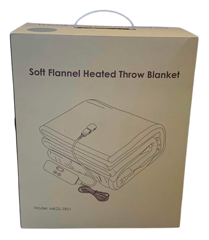 Photo 1 of SOFT FLANNEL HEATED THROW BLANKET NIB