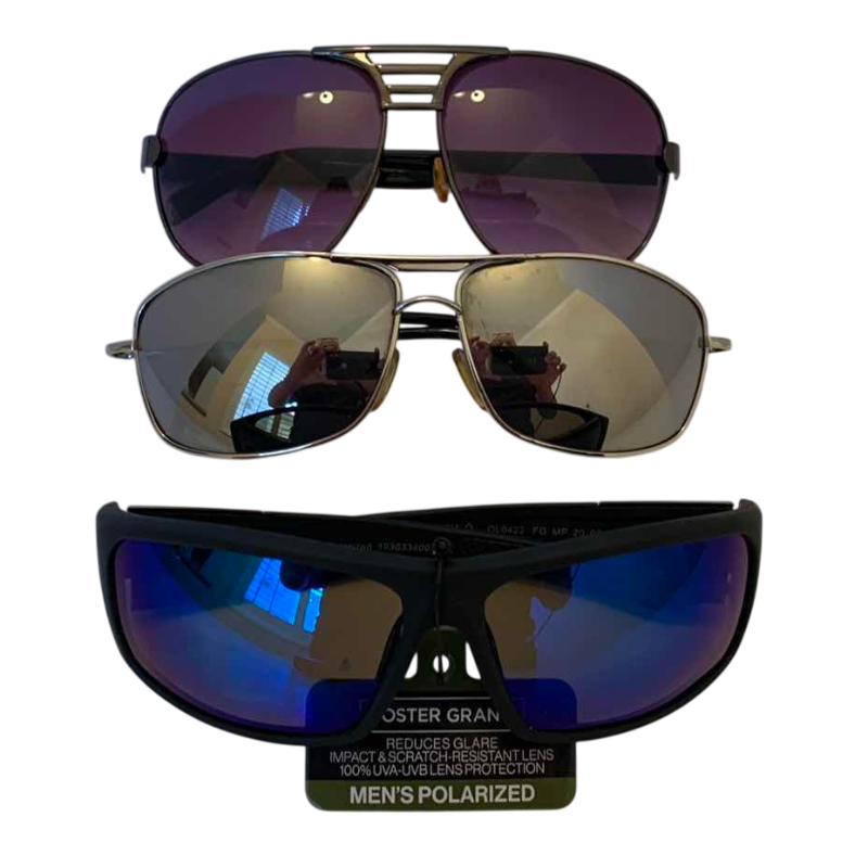 Photo 1 of THREE PAIRS OF SUNGLASSES