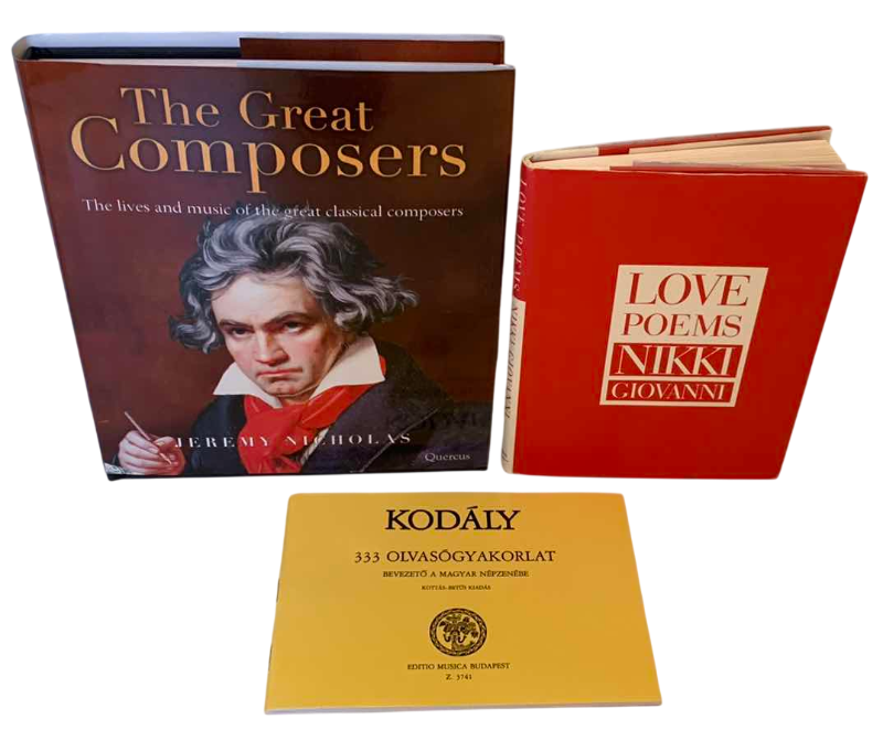 View 1 of THE GREAT COMPOSERS, LOVE POEMS & SHEET MUSIC BOOKS