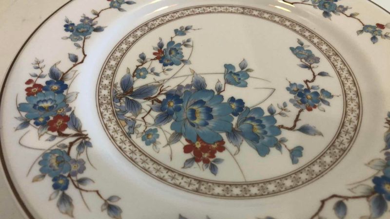 Photo 1 of 6 VINTAGE NORITAKE VERSATONE BLEUFLEUR SALAD PLATES