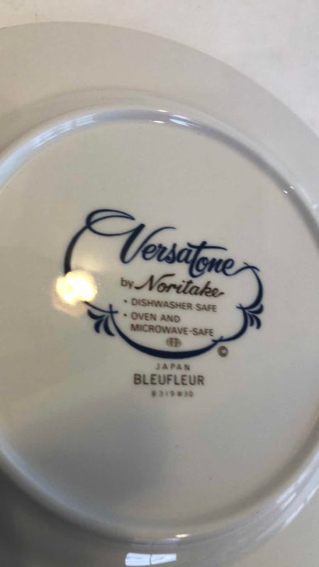 Photo 1 of 6 VINTAGE NORITAKE VERSATONE BLEUFLEUR SALAD PLATES