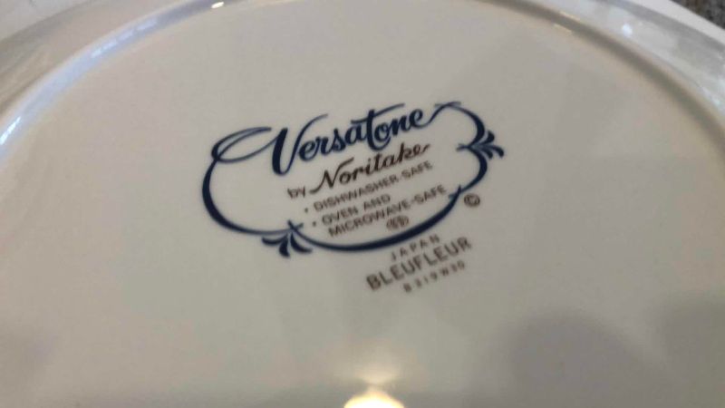 Photo 1 of 12 VINTAGE NORITAKE VERSATONE BLEUFLEUR DINNER PLATES