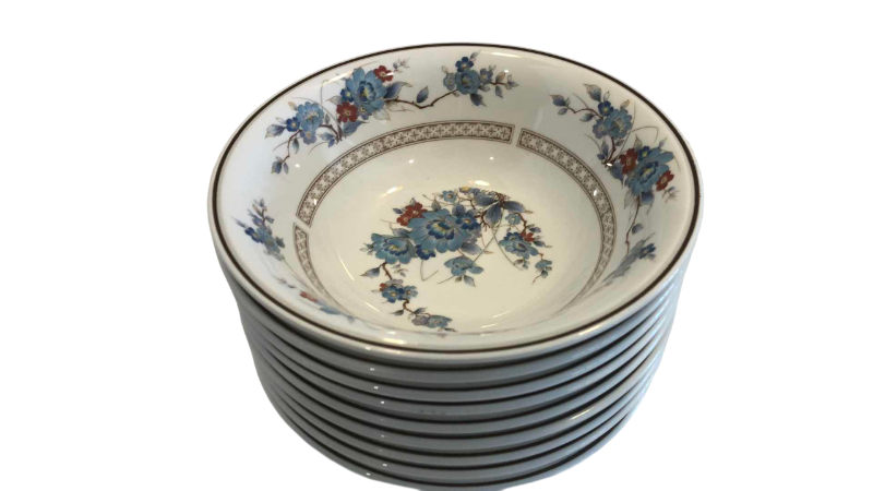 Photo 1 of 9 VINTAGE NORITAKE VERSATONE BLEUFLEUR BOWLS