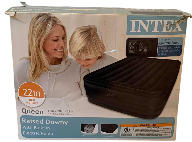 Photo 1 of INTEX RAISED DOWNY QUEEN AIR MATTRESS NIB