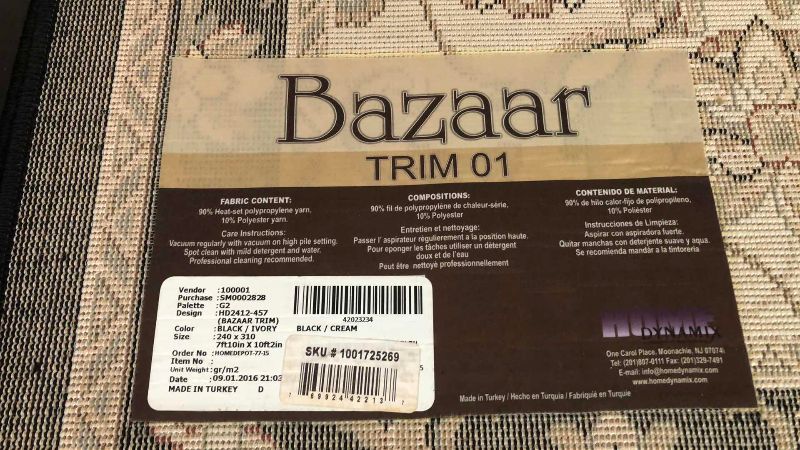 Photo 1 of HOME DYNAMIX “BAZAAR TRIM” 7’10” X 10’2” HOME DEPOT-77-15